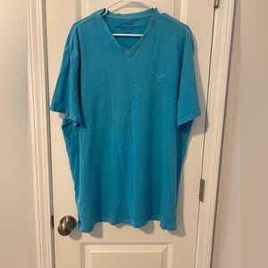 Men’s American Eagle XXL V Neck T Shirt Blue